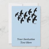 Flugtauben Einladung (Vorderseite)