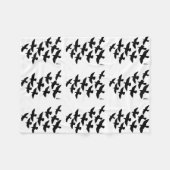 Flugtauben Fleecedecke (Vorderseite (Horizontal))