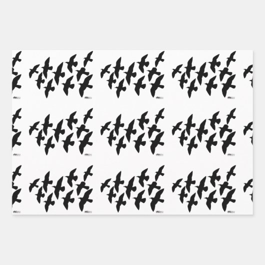 Flugtauben Geschenkpapier Set (Vorderseite 2)