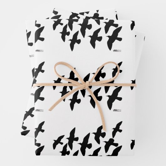 Flugtauben Geschenkpapier Set (Beispiel)