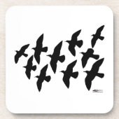 Flugtauben Getränkeuntersetzer (Vorderseite)