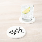 Flugtauben Getränkeuntersetzer (Seite)