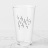 Flugtauben Glas (Rückseite)