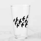Flugtauben Glas (Vorderseite)