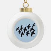 Flugtauben Keramik Kugel-Ornament (Vorderseite)