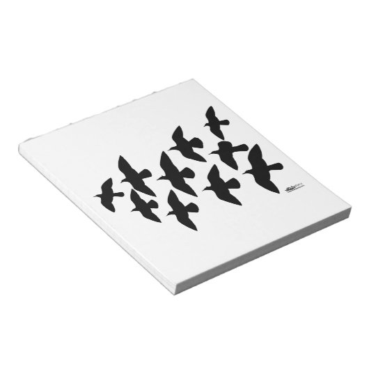Flugtauben Notizblock (angewinkelt)