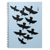 Flugtauben Notizblock (Vorderseite)