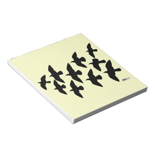 Flugtauben Notizblock (angewinkelt)