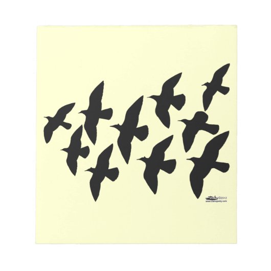 Flugtauben Notizblock (Vorderseite)