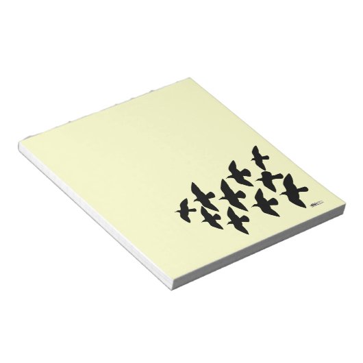 Flugtauben Notizblock (angewinkelt)