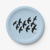 Flugtauben Pappteller (Vorderseite)