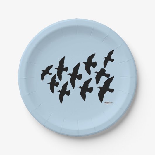 Flugtauben Pappteller (Vorderseite)