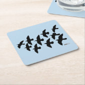 Flugtauben Rechteckiger Pappuntersetzer (angewinkelt)