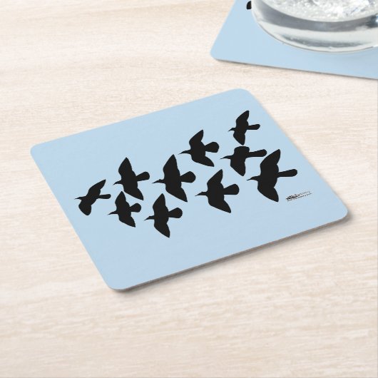 Flugtauben Rechteckiger Pappuntersetzer (angewinkelt)