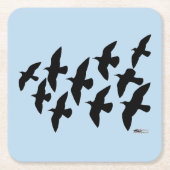 Flugtauben Rechteckiger Pappuntersetzer (Vorderseite)