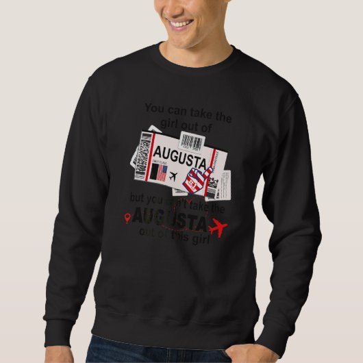 Flugticket Augusta Mädchen aus Augusta Einstieg Sweatshirt (Vorderseite)