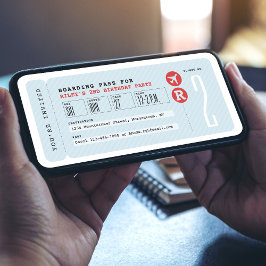 Flugticket Boarding Pass Kindergeburtstag Party Einladung