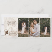 Flugticket-Hochzeit Save The Date-Einladung (Rückseite)