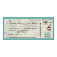 Flugticket Einladungen Zazzle De