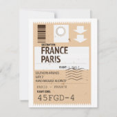 Flugticket Paris france (Vorderseite)