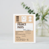 Flugticket Paris france (Stehend Vorderseite)