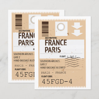 Flugticket Paris france