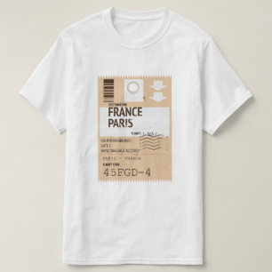 Flugticket Paris france T-Shirt