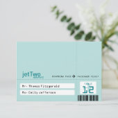 Flugticket Sitzkarte Einladung (Stehend Vorderseite)