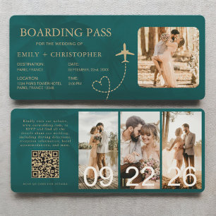 Flugticket Ziel Boarding Pass QR Code