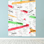 Flugtickets Leinwanddruck (Insitu (Holzboden))
