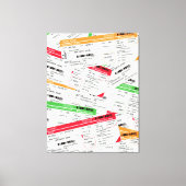 Flugtickets Leinwanddruck (Vorderseite)