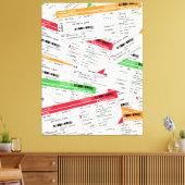 Flugtickets Leinwanddruck (Insitu (Wohnzimmer))