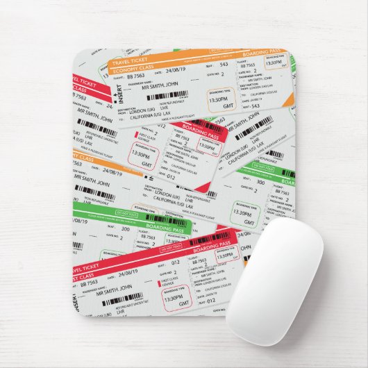 Flugtickets Mousepad (Mit Mouse)