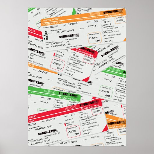 Flugtickets Poster (Vorne)