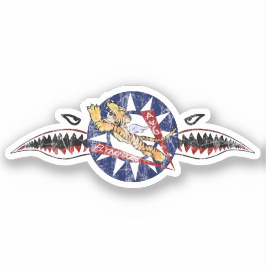 Flugtigers Aufkleber (Vorderseite)