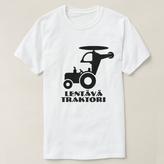 Flugtraktor und Text lentävä traktori T-Shirt (Design vorne)