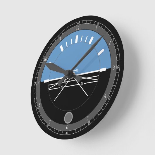 Fluguhr Runde Wanduhr (Winkel)