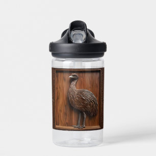 Flugunfähige Wunder: Australischer Emu-Holzprint, Trinkflasche