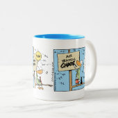 Flugverkehr-Chaos-Luftfahrt-Spaß-Tasse Zweifarbige Tasse (VorderseiteRechts)