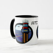 Flugverkehr-Kontrolle Tasse (Vorderseite Links)