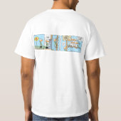Flugverkehr-Kontrollen-Cartoon-Shirt T-Shirt (Rückseite)