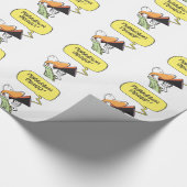 Flugverkehr-Kontrollen-Cartoon-Spaß Geschenkpapier (Ecke)