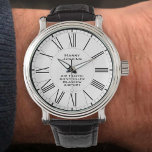 Flugverkehrsleiter Armbanduhr<br><div class="desc">Eine Uhr, die als Geschenk für die Anerkennung des loyalen Dienstes eines Fluglotsen an einem Flughafen konzipiert wurde. Geben Sie den Namen des Empfängers sowie die Firma oder Organisation ein.</div>