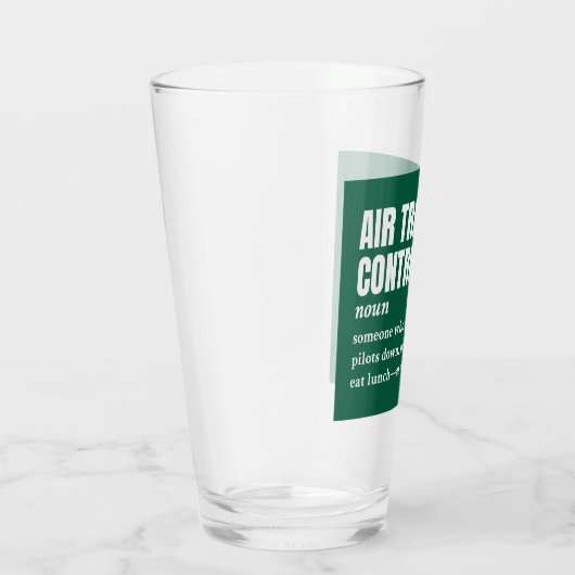 Flugverkehrsleiter - Funny Work Definition Glas (Rechts)