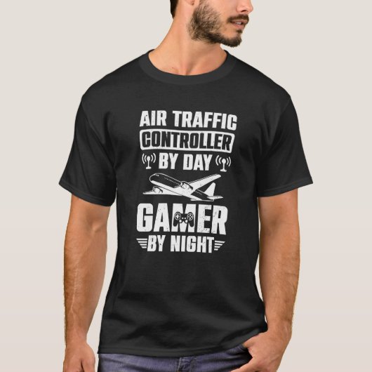 Flugverkehrsleiter Gaming Air Marshal Gamer T-Shirt (Vorderseite)