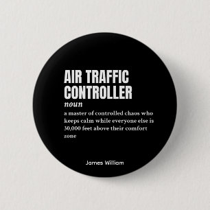 Flugverkehrsleiter - Unglaublich witzig Arbeitspla Button