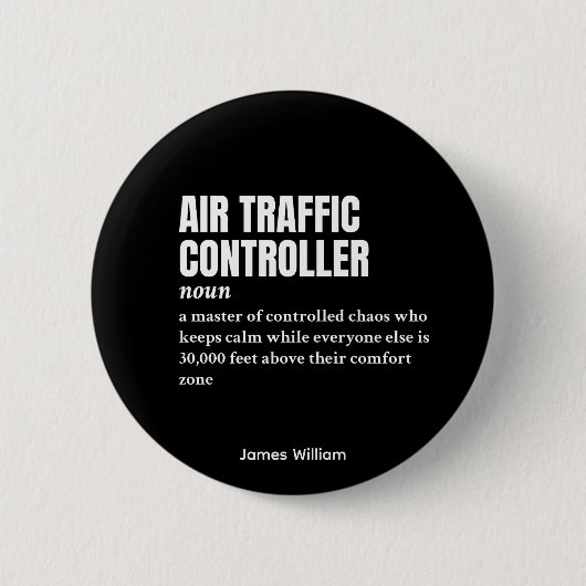 Flugverkehrsleiter - Unglaublich witzig Arbeitspla Button (Vorderseite)