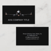 Flugverkehrsmanagement und Flughafenbetrieb Visitenkarte (Vorne/Hinten)