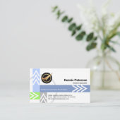 Flugwegmuster Logistik Piloten Service Visitenkarte (Stehend Vorderseite)