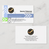 Flugwegmuster Logistik Piloten Service Visitenkarte (Vorne/Hinten)